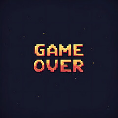game over title screen