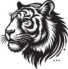 tiger head vector