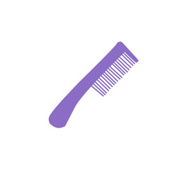 colorful hair comb vector