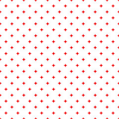Red Star Seamless Vector Pattern