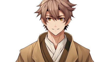 アニメキャラクター　男性　背景透過可能