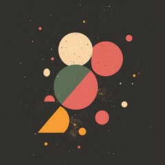 Abstract geometric shapes,  color composition,  background design. Possible use digital wallpaper