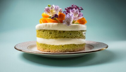 Fresh ingredients elevate the cake to new heights.  