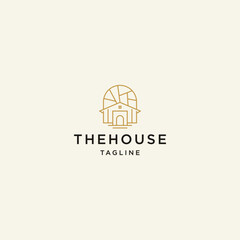 House logo icon design template flat vector
