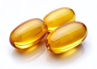 Omega 3 Capsules, Fish Oil Supplement, Healthy Fats, Vitamin Pills, Dietary Supplement