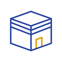 Kaaba graphic design minimal style icon