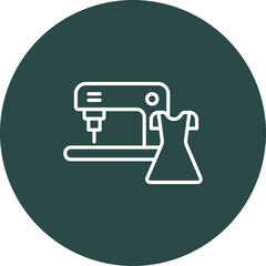 Dressmaking Vector Icon Design