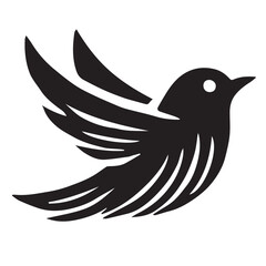 Obraz premium An apple black vector illustration