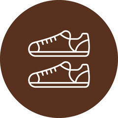 Sneakers Vector Icon Design