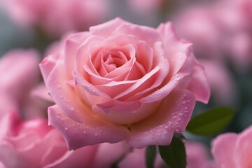 A Beautiful Pink Rose Photography | Wonderful Nature. Generative AI
