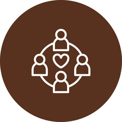 Community Engagement Vector Icon Design