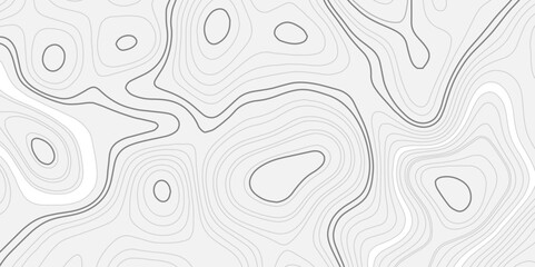 Abstract topography circle with contour map waves paper topo relief line map mountain background. Curved line topo seamless topography ornament design. Vector background.