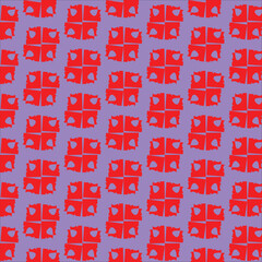 seamless pattern with red and white hearts