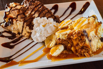 banana fosters bread pudding