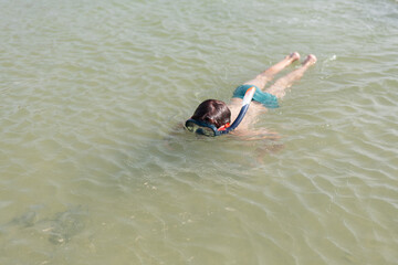 elemental boy snorkeling