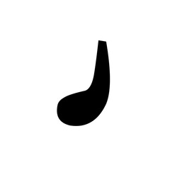 musical notes silhouete vector