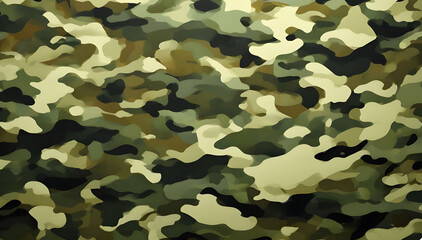 Naklejka premium camouflage, army print, hunting, disguise, khaki color, stylish print for protective fabric