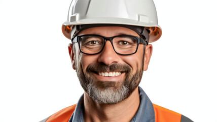 Fototapeta premium portrait of a worker with helmet