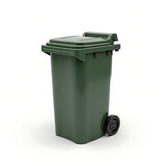 green garbage bin for eco-friendly waste disposal