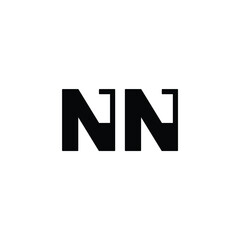 NN monogram logo design letter text name symbol monochrome logotype alphabet character simple logo