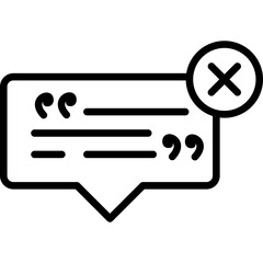 Phrases line icon
