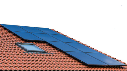 solar panels on roof	