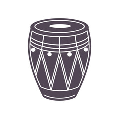 Conga Drum Silhouette Vector Design