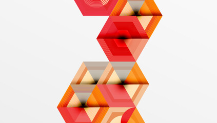 Hexagons design geometric abstract background