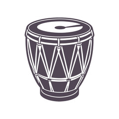 Conga Drum Silhouette Vector Design