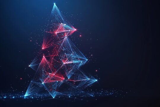 Abstract digital growing arrows up graph chart on technological blue low poly wireframe background. Boosting of business result concept. Polygonal finance glowing illustration. Success and Investment.