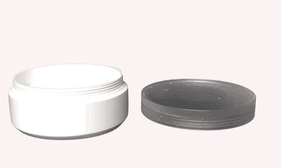 cosmetic cream container