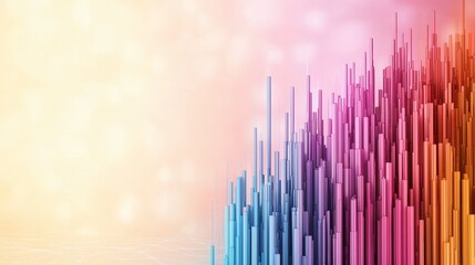 Colorful abstract background featuring dynamic lines and patterns in vibrant hues and shapes