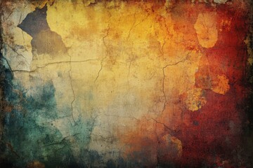 Fototapeta premium Retro grunge texture with distressed patterns and vibrant, colorful aesthetic