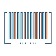 barcode icon, barcode vector illustration-simple illustration of barcode, perfect for barcode logos and icons