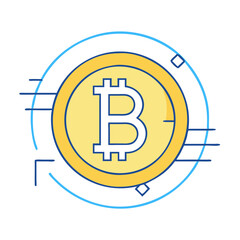 bitcoin logo icon, bitcoin logo vector illustration-simple illustration of bitcoin logo, perfect for bitcoin logo logos and icons
