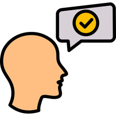 Pronunciation lineal color icon