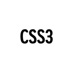 css3 icon, css3 vector illustration-simple illustration of css3, perfect for css3 logos and icons