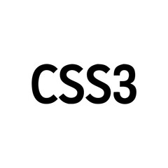 css3 icon, css3 vector illustration-simple illustration of css3, perfect for css3 logos and icons
