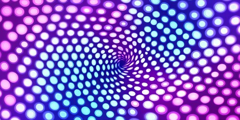 Obraz premium Abstract Digital Background with Blue and Purple Spiral Dots