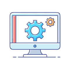 display settings icon, display settings vector illustration-simple illustration of display settings, perfect for display settings logos and icons