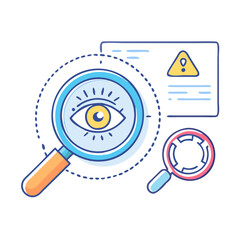 intrusion detection icon, intrusion detection vector illustration-simple illustration of intrusion detection, perfect for intrusion detection logos and icons