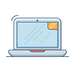 laptop icon, laptop vector illustration-simple illustration of laptop, perfect for laptop logos and icons
