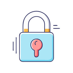 lock icon, lock vector illustration-simple illustration of lock, perfect for lock logos and icons