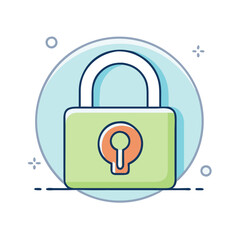 lock icon, lock vector illustration-simple illustration of lock, perfect for lock logos and icons