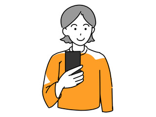 スマホを持っている人物2