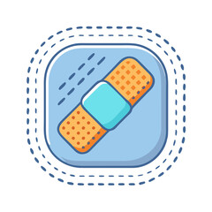 patch icon, patch vector illustration-simple illustration of patch, perfect for patch logos and icons
