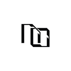 NO monogram logo design letter text name symbol monochrome logotype alphabet character simple logo