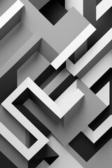 Fototapeta premium grey tile floor isolated Stock Photos Pictures & Royalty Abstract Geometric Pattern Lines Tessellation and Modern Art Aesthetic on White Background with Perspective View Stock Photos & Royalty Images