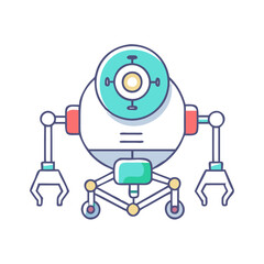 robotics icon, robotics vector illustration-simple illustration of robotics, perfect for robotics logos and icons