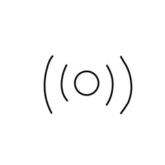 music icon set vector line